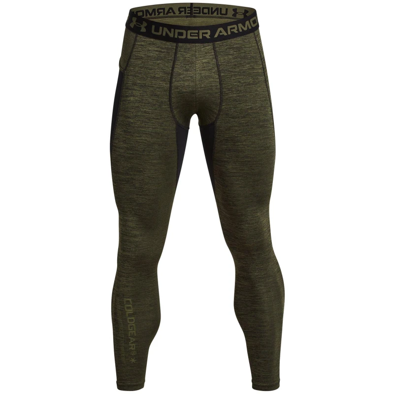 Image of Under Armour Armour Ua Cg Twist Lgs Baselayer Legging Mens - Green Green XS