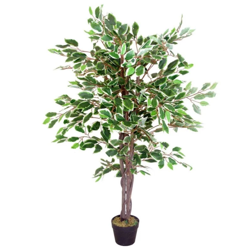 Image of Leaf 130cm Leaf Realistic Artificial Ficus Tree / Plant Green unisex