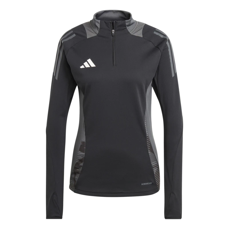 Image of adidas Womens Tiro24 Tracksuit Top Black/Dark Grey female 6 (XXS)