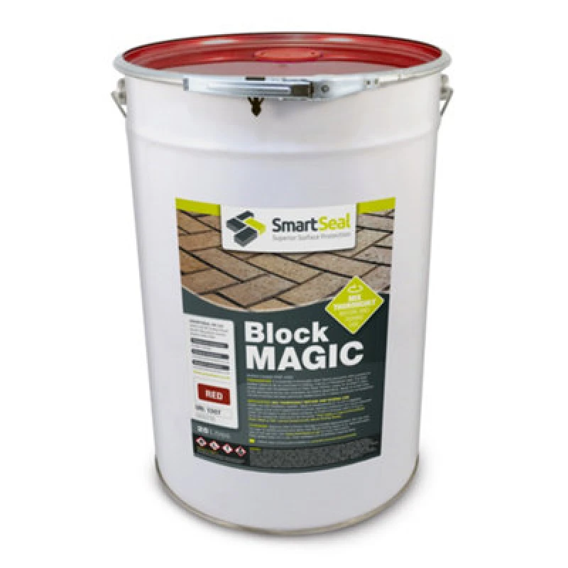 Image of Smartseal Block Magic, Red (25L) - Block Paving Sealer - Superior To Concrete Paint, Red 5.061E+12