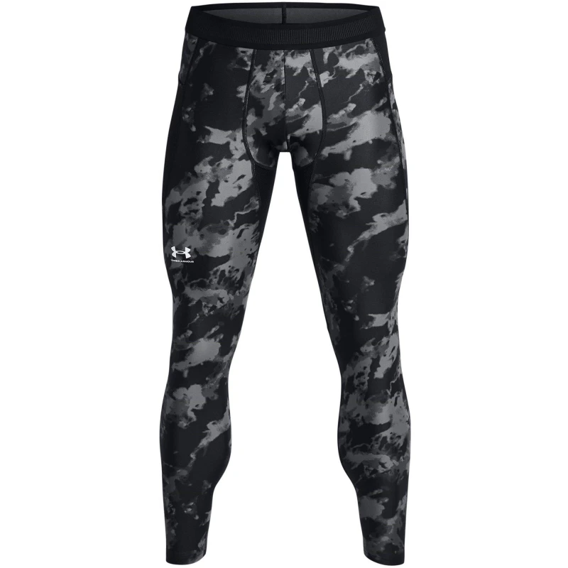 Image of Under Armour Armour Ua Hg Isochill Prtd Leggings Legging Mens - Black S