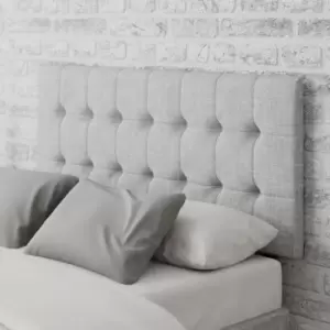 Image of Sinatra Pure Pastel Cotton Headboard Grey