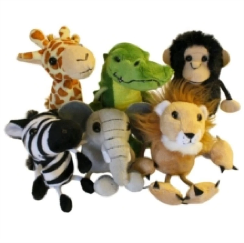 Image of The Puppet Company Finger Puppets - African Animals Set Multi unisex