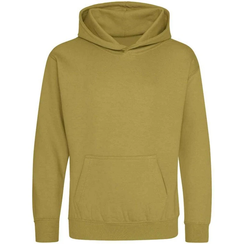 Image of AWDis Heather Hoodie in Khaki Size: 12-13 Years Khaki Unisex 12-13 Years