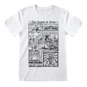 Image of Legend Of Zelda - Drawings Unisex Medium T-Shirt - White