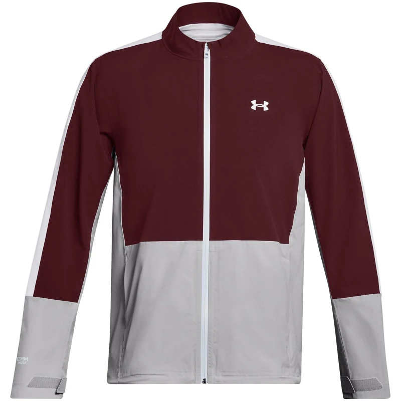 Image of Under Armour Stormproof 3.0 Waterproof Jacket - red maroon red maroon S