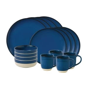 Image of Royal Doulton Ellen DeGeneres Cobalt Blue 16 Piece Set Blue