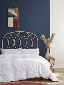 Image of Pineapple Elephant Caspian Cotton Waffle Duvet Set - Ks