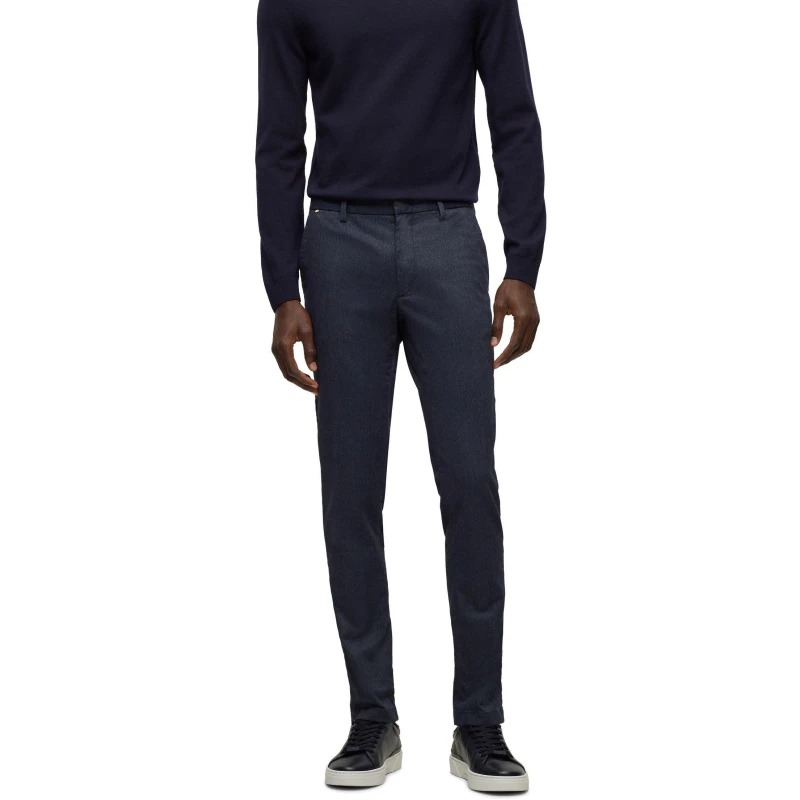 Image of Boss Mens Kaito1 Tailored Trousers Blue male 38W R