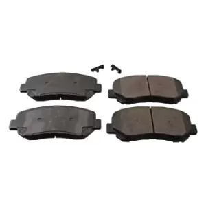 Image of Brake Pad Set ADM542113 by Blue Print front axle