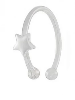 Image of Accessorize Sterling Star Charm Ear Cuff - Silver