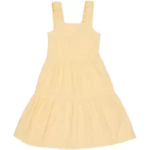 Image of Barbour Girls Mia Gingham Dress - Yellow
