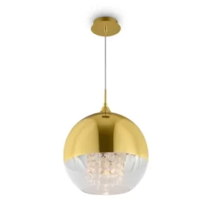 Image of Modern Fermi Gold Dome Pendant Ceiling Light