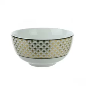 Image of Deco Glam Rice Bowl Black and Gold 14cm