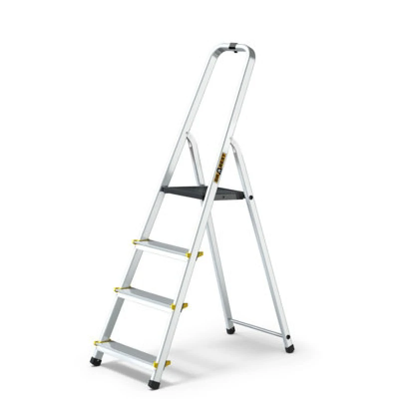 Image of Drabest Aluminum Home Ladder With Hook 4 Steps, 150Kg