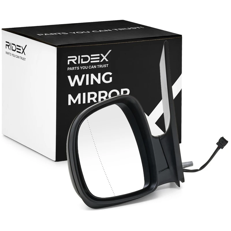Image of RIDEX 50O0358 Wing mirror Left, black, Electric, Complete Mirror Outside Mirror (50)