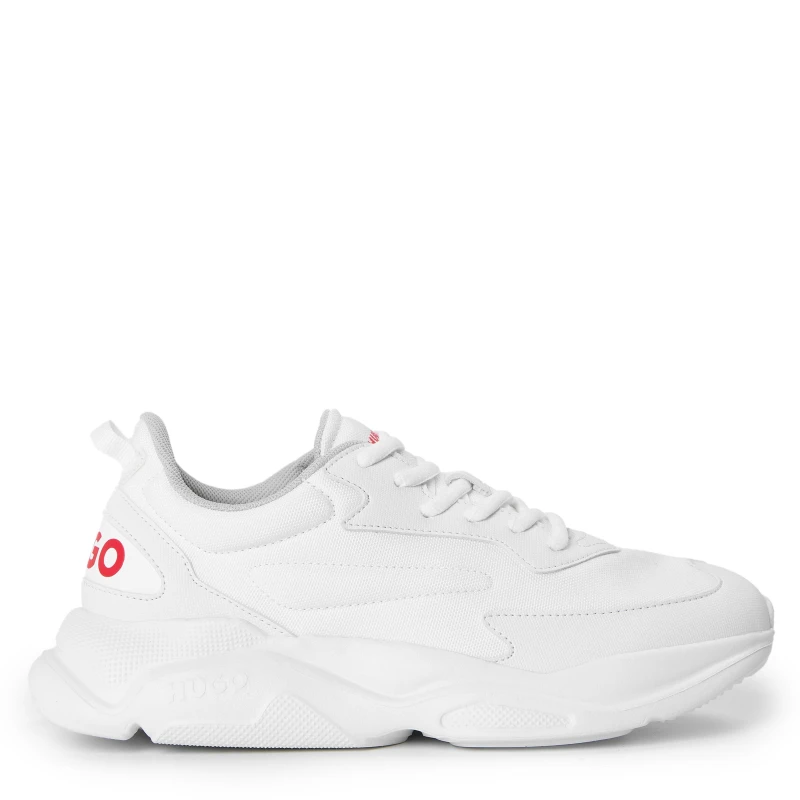 Image of Hugo Kids Leon Runners Low-Top Trainers Open White male 5 (38)