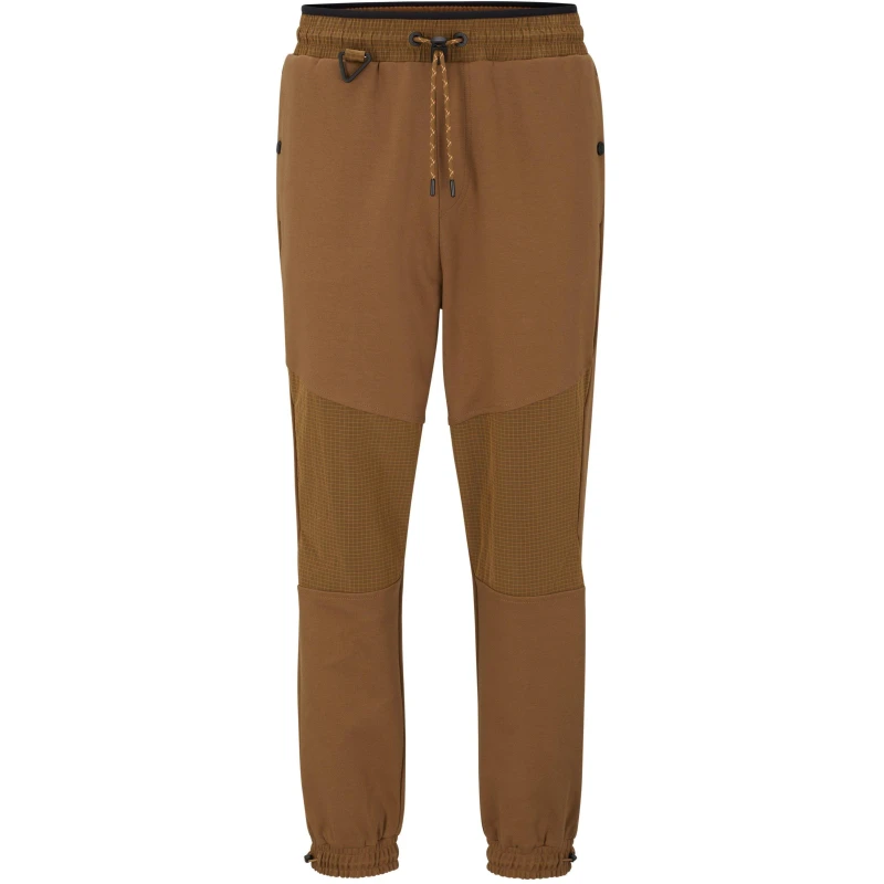 Image of Boss Mens Sipstop Closed Hem Jersey Jogger Open Beige male S