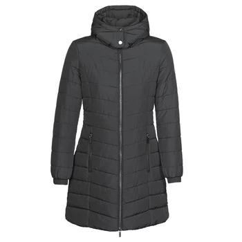 Image of Armani Exchange Sustainable Longline Padded Coat Black Size M Women