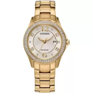 Image of Ladies Citizen Eco-Drive Silhouette Crystal Watch