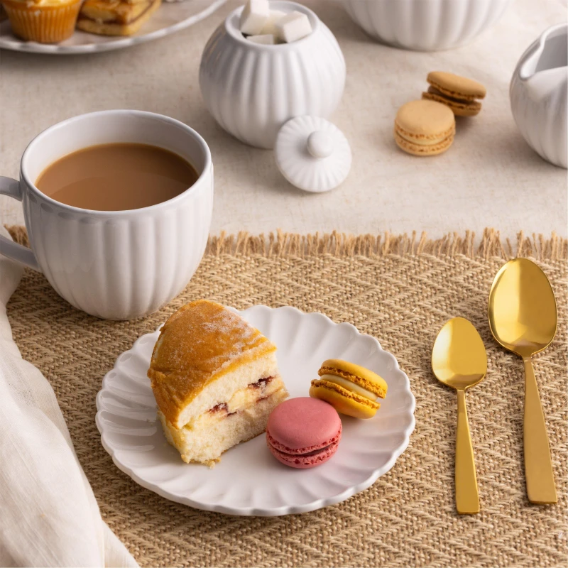 Image of PRICE & KENSINGTON Set of 4 Luxe Side Plates White ONE SIZE