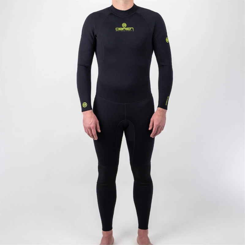 Image of Obrien Mens O'Brien Sport 3/2mm Back Zip Premium Neoprene Wetsuit Black male Medium