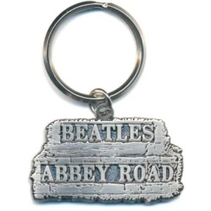 Image of The Beatles - Abbey Road Sign in relief Keychain