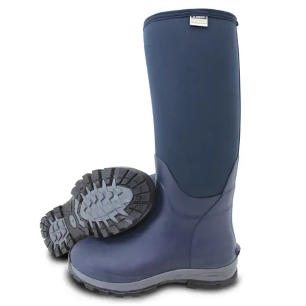 Image of Town & Country Buckingham Rubber Wellington Boots Navy Size 10