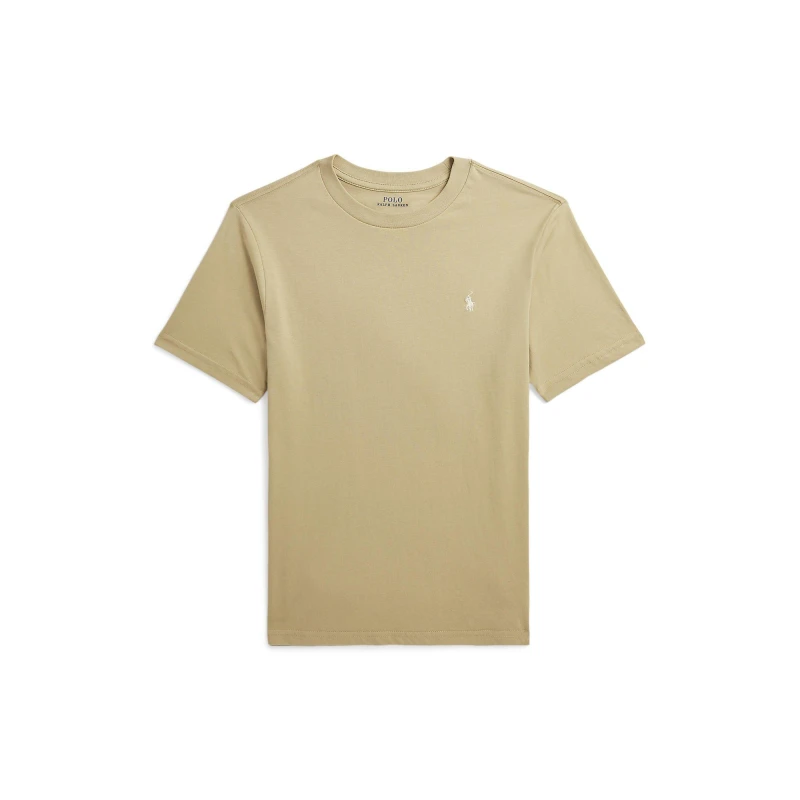 Image of Polo Ralph Lauren SS CN-TOPS-T-SHIRT boys's Children's T shirt in Beige
