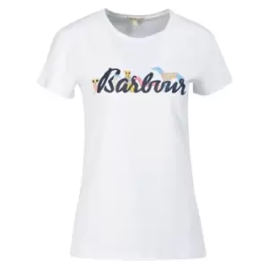 Image of Barbour Womens Southport Tee White 14