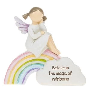 Image of Rainbow Angels Believe Magic Ornament