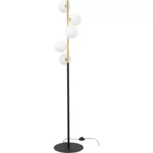 Image of Zumaline Ali Multi Arm Floor Lamp, Black, Gold, 5x G9