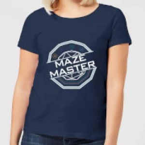 Image of Crystal Maze Maze Master Womens T-Shirt - Navy - L