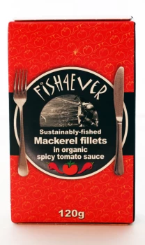 Image of Fish 4 Ever Mackerel Fillets in Spiced Tomato Sauce - 125g