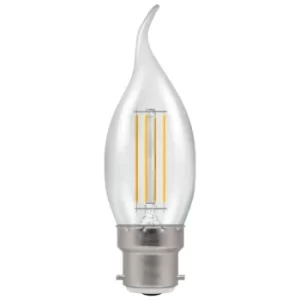 Image of Crompton LED Bent Tip Candle Filament Dimmable Clear 5W 2700K BC-B22d