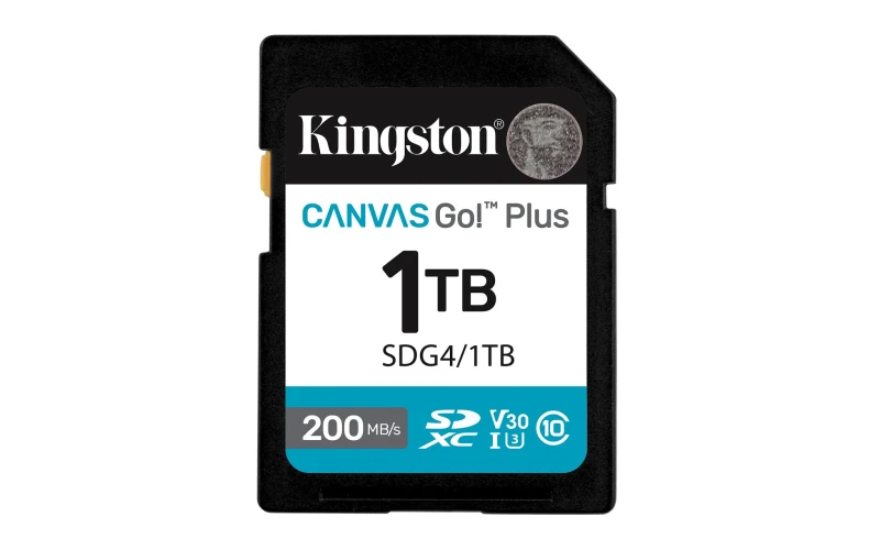 Image of Kingston Canvas Go! Plus SDXC Card 200R C10 UHS-I U3 V30 1TB