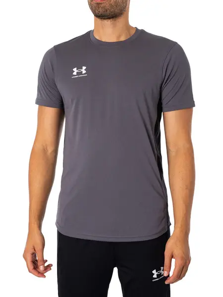 Image of Under Armour Challenger Training T-Shirt Castlerock/White L
