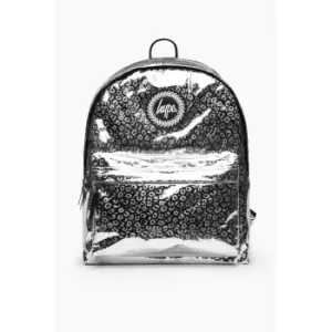 Image of Hype Leopard Print Backpack (One Size) (Silver/Black/White)