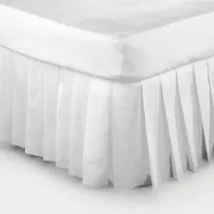 Image of Belledorm Easy Fit Knife Pleated Platform Valance (Double) (White) - White