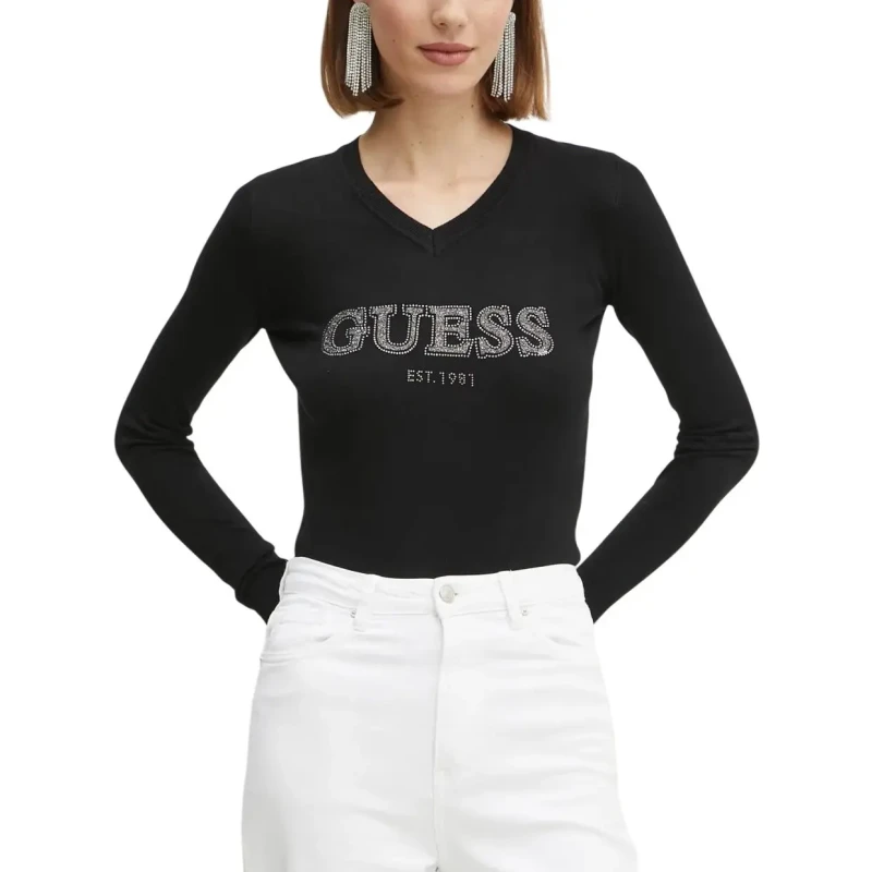 Image of Guess Womens long sleeve sweater Guess Holly Noir Female S
