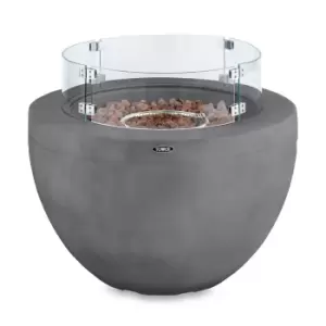 Image of Tower Magna Round Gas Fire Pit - Black