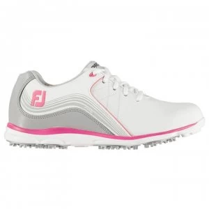 Image of Footjoy Pro SL Ladies Golf Shoes - White/Fuchsia