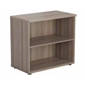 Image of TC Office Bookcase with 1 Shelf Height 730mm, Grey Oak Effect