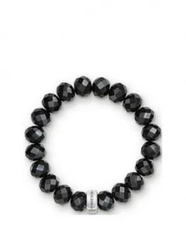 Image of Thomas Sabo Charm Club Black Obsidian Stone Bracelet, One Colour Size M Women