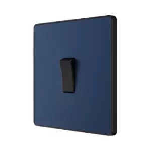 Image of BG Evolve Matt Blue Single Intermediate Light Switch 20A 16Ax - PCDDB13B