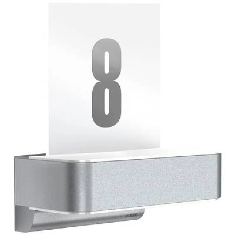 Image of Steinel Steinel LED AUSSENLEUCHTE L 820 SC SI 087579 LED outdoor wall light (+ motion detector) w/o 9.8 W LED (monochrome) Silver 087579