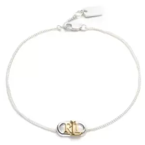 Image of Ladies Lauren Ralph Lauren Base metal Logo Link