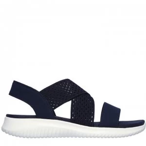 Image of Skechers Neon Sandals Ladies - Navy