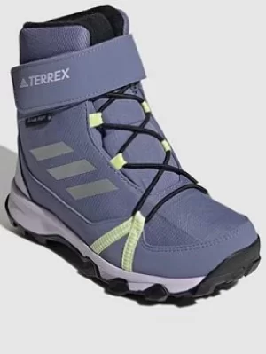 Image of adidas Kids Unisex Terrex Snow Cf R.rdy K, Purple/Red, Size 11