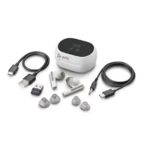 Image of POLY 60 UC Headset Wireless In-ear Calls/Music Bluetooth White